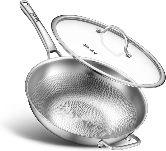 13″ Pure Titanium Hammered Pro wok