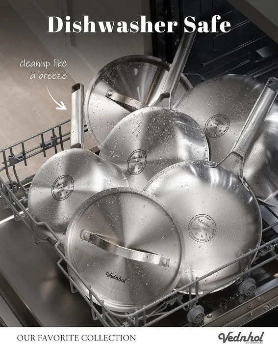 8-piece Tri-Ply Stainless set